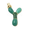 Alloy Enamel Pendants ENAM-S023-01G-Y-2