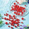 100Pcs 5 Styles Opaque Acrylic Beads MACR-TADJ0001-12A-5