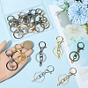 20Pcs 5 Colors Iron Keychain Clasps FIND-BBC0004-69-3