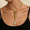 Alloy Crystal Rhinestone Pendant Necklaces for Women AL-CBA4777-02A-1