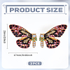 1Pair Alloy Rhinestone Stud Earrings for Women EJEW-LP0003-77B-2