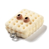 Cookies Theme Imitation Food Resin Pendants RESI-B021-02C-05-2