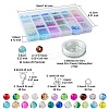 DIY Round Glass Bracelets Making Kits DIY-FS0006-20-3