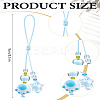 1Pc Resin with Nylon Cord Mobile Accessories Decoration HJEW-LP0002-13B-2