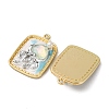 Light Gold Tone Alloy Enamel Pendants ENAM-B028-37KCG-02B-2