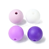 Round Food Grade Eco-Friendly Silicone Focal Beads SIL-F003-01D-2