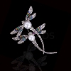 Dragonfly Alloy Rhinestone Brooch LS-PW-WG859D6-01-2