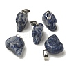 Natural Sodalite Pendants G-Z067-02P-03-2