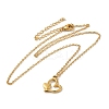 304 Stainless Steel Heart Pendant Necklaces for Women LS-NJEW-H016-02G-1