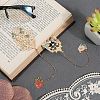 2Pcs 2 Styles Zinc Alloy Enamel Bookmarks AJEW-CP0003-98A-4