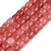 Ombre Effect Dyed Glass Beads Strands GLAA-Q106-05B-A08-1