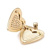 Brass Micro Pave Cubic Zirconia Locket Pendants LS-KK-A161-47G-3