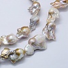 Natural Baroque Pearl Keshi Pearl Beads Strands PEAR-K004-22-3