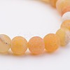 Natural Weathered Agate Stretch Beads Bracelets X-BJEW-JB02513-02-2