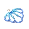 3Pcs Glass Seed Beaded Shell Shapes Pendants PALLOY-MZ01174-4