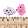 Opaque Resin Pendants RESI-Z038-13P-3