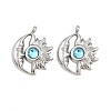 304 Stainless Steel Rhinestone Pendants STAS-Z166-24P-12-1