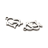 Non-Tarnish Valentine's Day 316 Surgical Stainless Steel Charms STAS-H190-15P-03-2