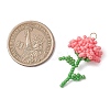 Glass Seed Beaded Flower Pendans PALLOY-MZ01224-02-2