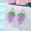 Transparent Glass Dangle Earrings EJEW-JE06863-02-2