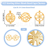 1Pc 925 Sterling Silver Empty Bead Cage Pendants STER-BBC0005-71MG-2