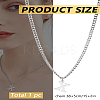 1Pc 304 Stainless Steel Letter Pendant Necklaces NJEW-LP0001-33X-P-2