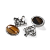 Natural Tiger Eye Pendants G-F777-02AS-06-2