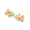 Brass Cubic Zirconia Charms X1-KK-D300-08G-2