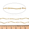 304 Stainless Steel Wavy Bar Link Chains CHS-H116-01F-G-3