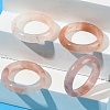Natural Xinjiang Golden Silk Jade Finger Rings for Women RJEW-G360-01B-3