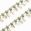 3.28 Feet Handmade Glass Beaded Chains X-CHC-I029-09N-3