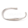 Non-Tarnish 304 Stainless Steel Open Cuff Bangles for Women LS-BJEW-G711-02P-2