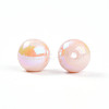 Electroplate Pearlized Glass Pearl Beads EGLA-T021-14C-08-2