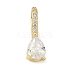 Brass Micro Pave Cubic Zirconia Pendants X-KK-U050-05G-02-1