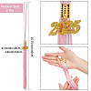 Polyester Graduation Tassel Pendant Decorations AJEW-WH20020-078C-2
