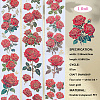 2Rolls 2 Colors Flower Pattern Planner Stickers PET Adhesive Tape DIY-CN0001-42B-2