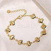 304 Stainless Steel Link Bracelets for Women BJEW-Z136-01G-1