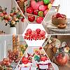 34Pcs 3 Style Plastic Imitation Apple AJEW-PH0011-35-6