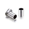 Tarnish Resistant 304 Stainless Steel Tube Beads STAS-O107-07P-D-1