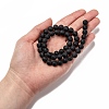 Natural Black Agate Bead Strands X-G-H056-8mm-5