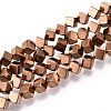 Electroplated Synthetic Non-magnetic Hematite Beads Strands G-T139-62C-1