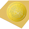 Plastic Self Adhesive Gold Foil Embossed Stickers DIY-WH0211-175-4