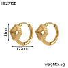 304 Stainless Steel Hoop Earring Settings STAS-OY011-95G-2