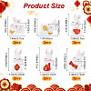 18Pcs 6 Style Rabbit Resin Display Decorations DJEW-CP0001-21-2