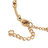 Rosary Bead Bracelets with Cross LS-BJEW-E282-02G-4