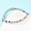 Platinum Tone Brass Micro Pave Cubic Zirconia Tennis Bracelets BJEW-B160-08P-3