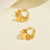 Stainless Steel Flat Round Chandelier Earrings X-JB5555-4