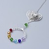 Crystals Chandelier Suncatchers Prisms Chakra Hanging Pendant AJEW-I040-13P-2