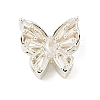 Brass Micro Pave Clear Cubic Zirconia Beads KK-Z057-08S-1