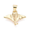 Brass Pendants KK-T080-17G-1